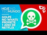 Golpe no Whats promete 1 ano de Netflix - Hoje no TecMundo