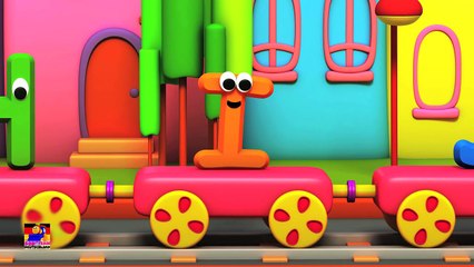 Bob Alphabet Zug _ 3D Karikatur für Kinder _ pädagogisch Video _ kids learning