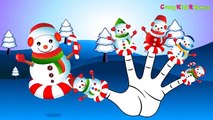 Snow Man Christmas Cartoon Finger Family Song _ Snowman Fin