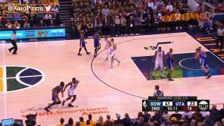 Derrick Favors Posterizes Draymond Green - Warriors vs Jazz - Game 4 - May 8, 2017 - NBA Playoffs - YouTube
