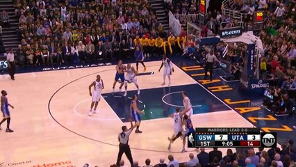 Stephen Curry Tough Three Pointer - Warriors vs Jazz - May 08, 2017