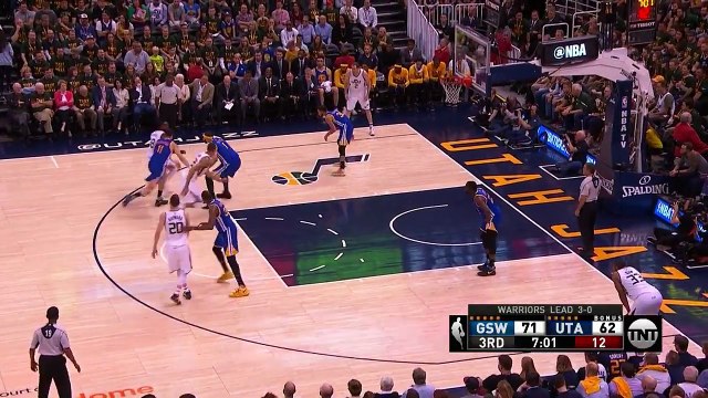 Steal By Green, Durant throws down the Authoritative Dunk - Warriors vs Jazz - May 08, 2017