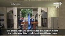 Aleppo evacuation means battle less cruel_UN
