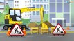 Attention Road Repair! Excavator Digging with Tractor Truck - Cars & Trucks Cartoons for Children