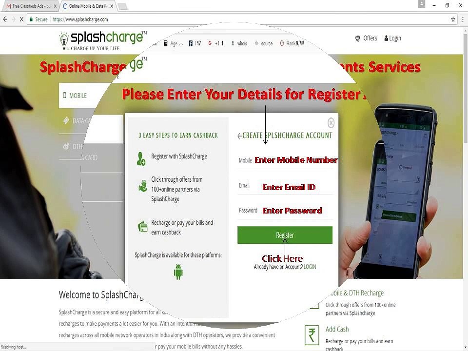 How To Online Recharge and Bill Payments With SplashCharge(1)