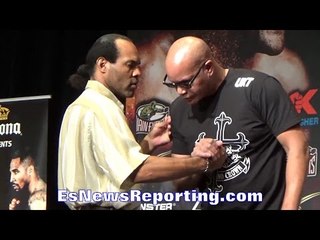 VIRGIL HUNTER & JOHN DAVID JACKSON FACE OFF AFTER HISTORICAL 1ST EVER TRAINERS DEBATE