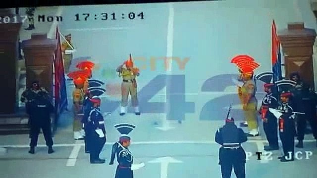 Indian Soldier Slipped once again at Wagah Border