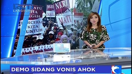 Massa Pro dan Kontra Padati Sidang Vonis Ahok