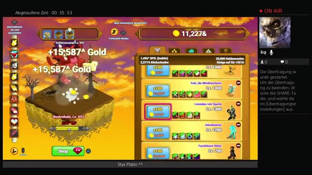 PS4-Live-Übertragung von Curse-of-Spawn