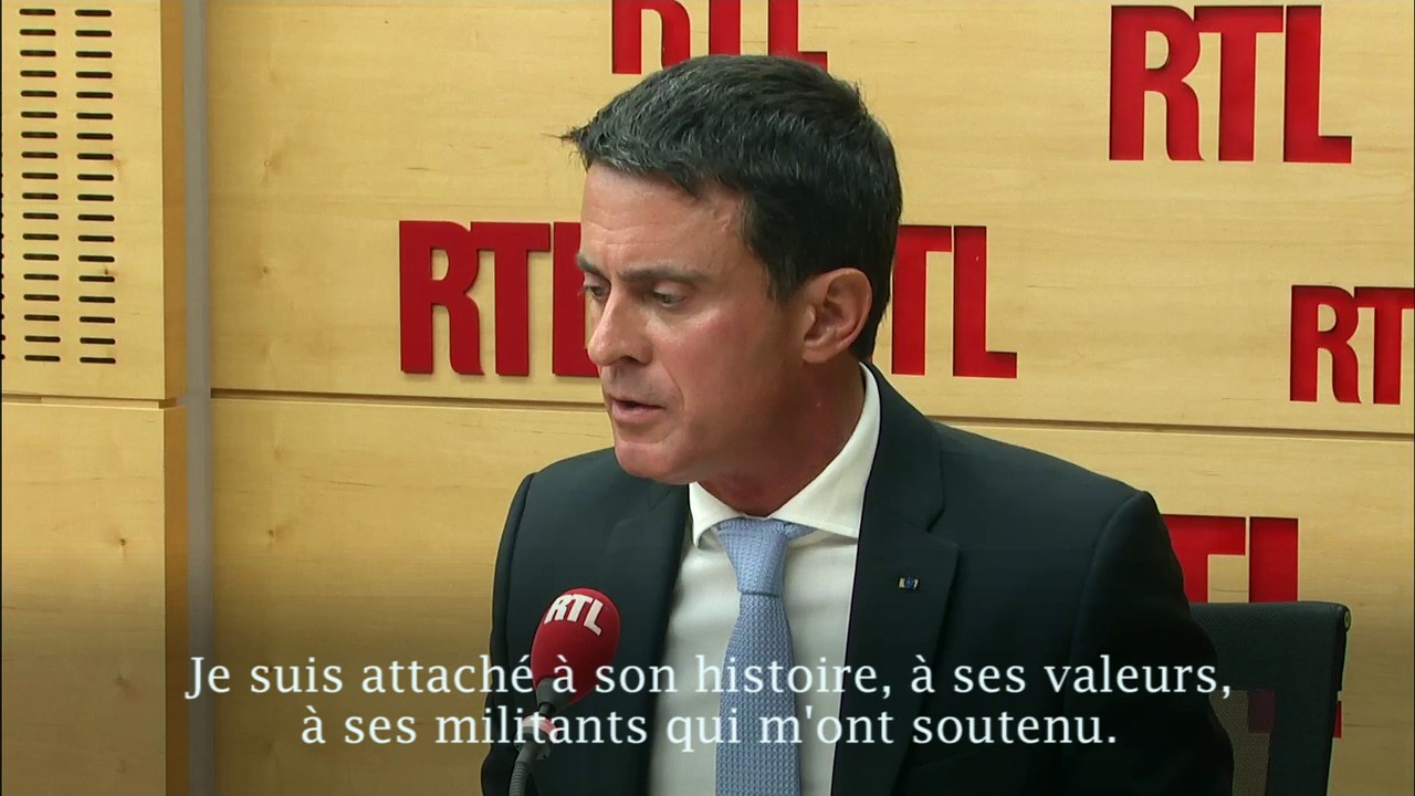"Le parti socialiste est mort" a déclaré Manuel Valls