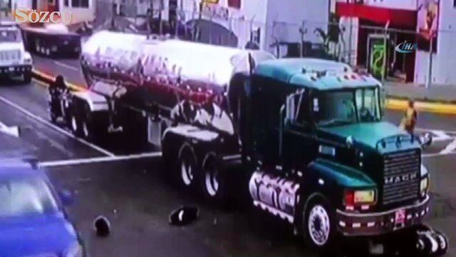 İnanılmaz kurtuluş kamerada