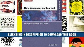 [PDF] Full Download How Languages are Learned 4e (Oxford Handbooks for Language Teachers) Ebook