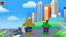 Peppa Pig Police vs Hulk # Fighting vs Police # Monster Trucks Crashes # Vehicles for Children_5