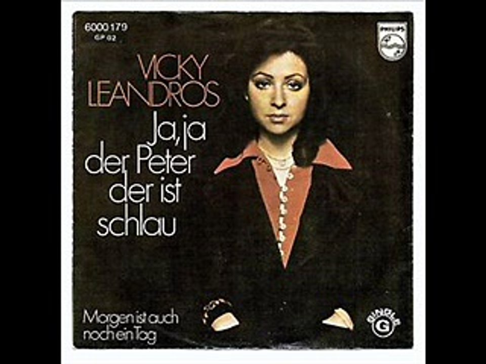 VICKY LEANDROS auf PHILIPS 6000 179 mit dem Titel "MORGEN IST AUCH NOCH EIN TAG" Vö 1975