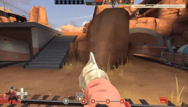 Team Fortress 2: Badwater Tunnel vs Beggar's Bazooka Soldier