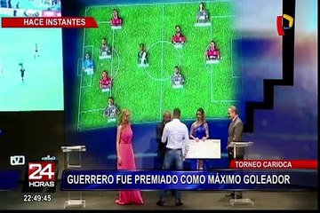 Paolo Guerrero fue elegido como el mejor jugador del Torneo Carioca