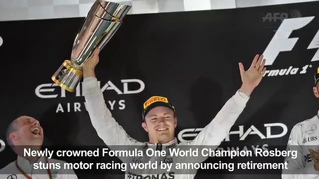Formula One World champion Rosberg announces shoqwe24t