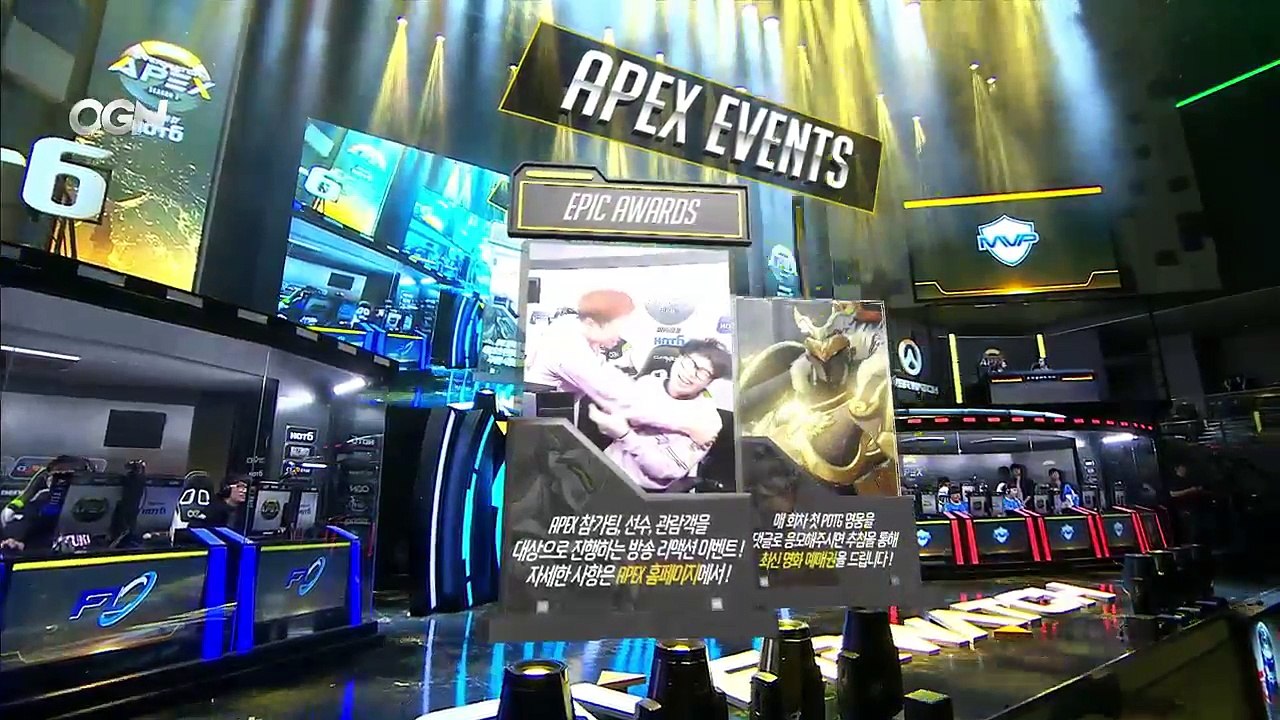 [OGN] HOT6 오버워치 APEX 시즌3 - Flash LUX VS. MVP Space | BK Stars VS. RG Wings