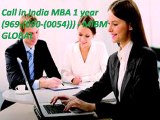 Call in India MBA 1 year (969-(090-(0054))) - MIBM GLOBAL