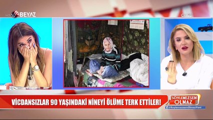 Ölüme terk edilen 90 yaşındaki nine stüdyoyu gözyaşlarına boğdu