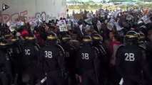 Calais  - une manifestation en soutien aux migrants dégénè