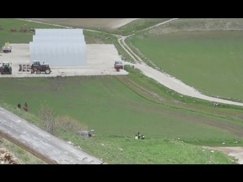 Castelluccio di Norcia (PG) - Terremoto, individuazione sito per stoccaggio macerie (09.05.17)