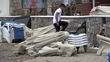 Bodrum'da Lodos Hayatı Olumsuz Etkiledi