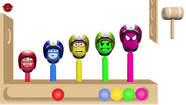 Learn Colors With Surprise Eggs Cookies Xylophone for Children Toddlers - Mcqueen & Colours for Kids