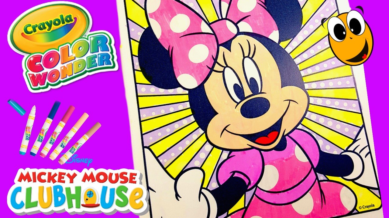 Crayola coloring book Minnie Mouse Coloring Page kinder egg surprises ...
