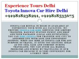 Innova Car Hire Delhi - Innova Car on Rent