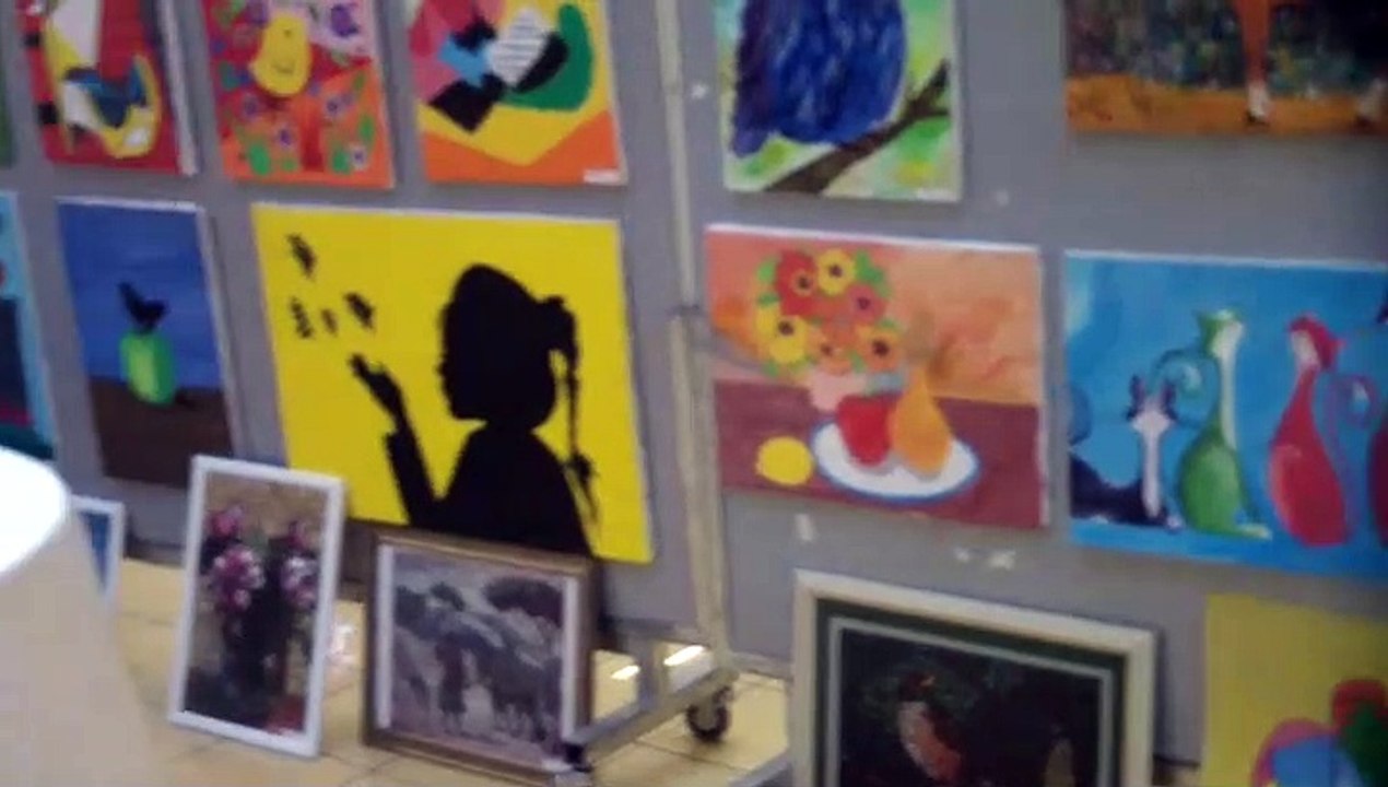 Kayseri Kadir Has Ortaokulu yıl sonu resim sergisi