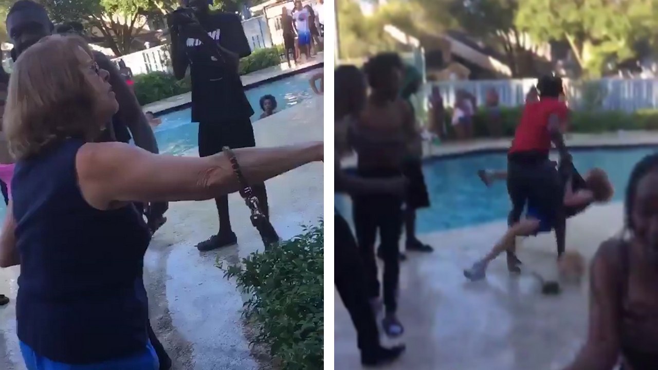 Une vieille dame demande à ses voisins de baisser la musique et elle se retrouve dans l'eau