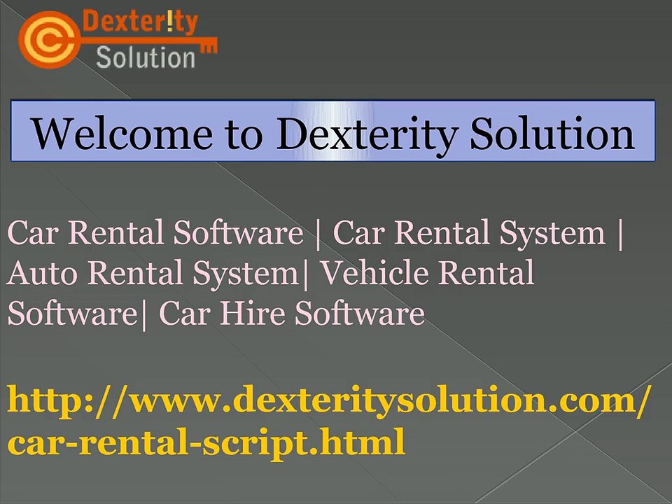 Car Rental Software | Car Rental System | Auto Rental System