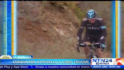Campeón del Tour de Francia Chris Froome fue atropellado por un conductor cuando entrenaba cerca de Mónaco