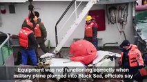 'No explosion' on board crashed Russian mili