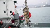 'No explosion' on board crashed Russian mi