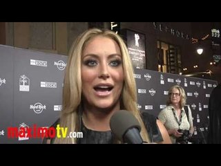 AUBREY O'DAY Interview at HARD ROCK CAFE Hollywood Opening