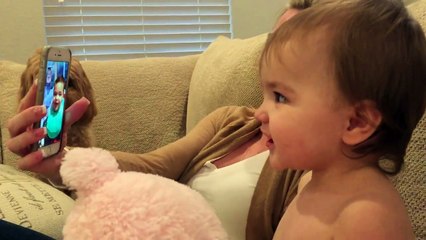 Funny Baby Video - Babies FaceTime video Chat with Each Other