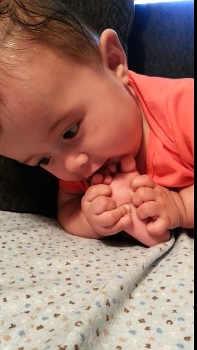 Funny Baby Video Hungry Baby Yummy Feet