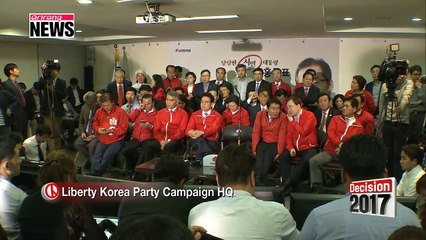 Live from conservative Liberty Korea Party's election headquarters