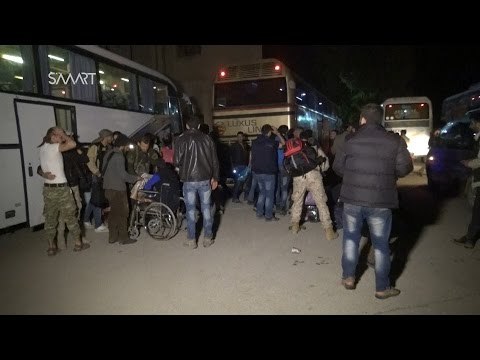 Rebel Convoy From Damascus Arrives in Opposition-Held Territory