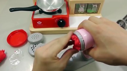 Play Doh Cooking Spaghetti Maker Ice Cream Toy Surprise Eggs Toys_12