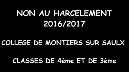 Production du collège de la Haute Saulx de Montiers-sur-Saulx - Prix "Non au harcèlement"