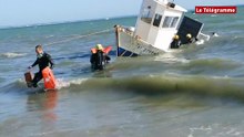 Quiberon. Le bateau s'échoue pour ne pas sombrer