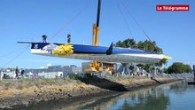 Vannes. Gitana-Edmond de Rothschild mis à l'eau