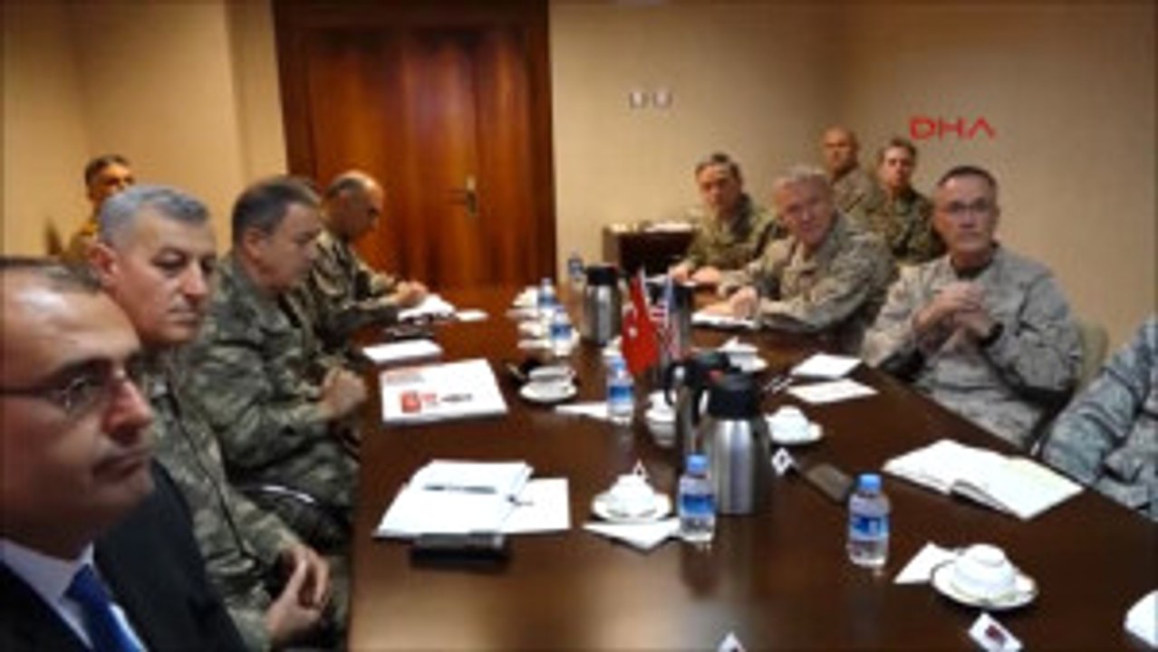 Orgeneral Hulusi Akar Incirlik'te ABD Genelkurmay Başkanı Dunford Ile Görüştü
