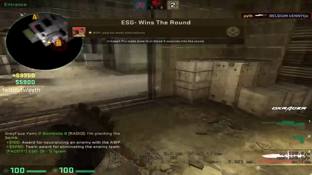 CS:GO - PYTH tries Wallbang