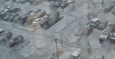 Hail Covers Denver Streets Like Snow