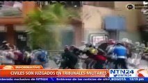 Organizaciones no gubernamentales rechazan procesamiento de civiles a través de la justicia militar en Venezuela