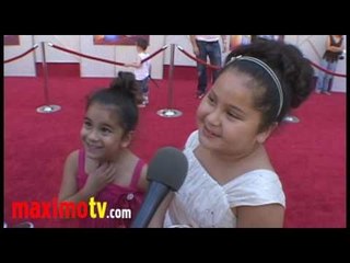 Daniella Baltodano & Sister Interview at "Beauty And The Beast" Sing-A-long Premiere